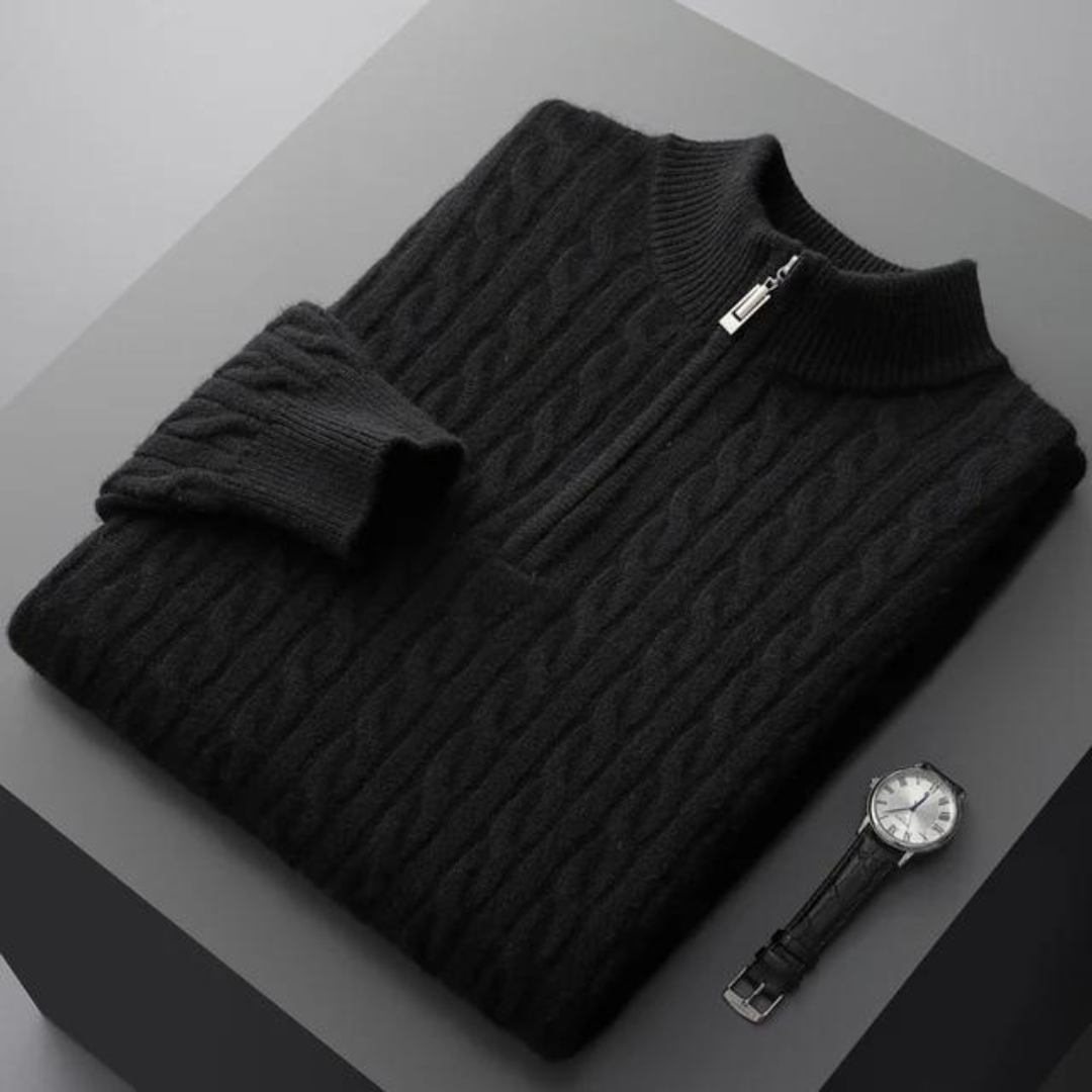 Lars | Men's Half-Zip Cashmere Sweater