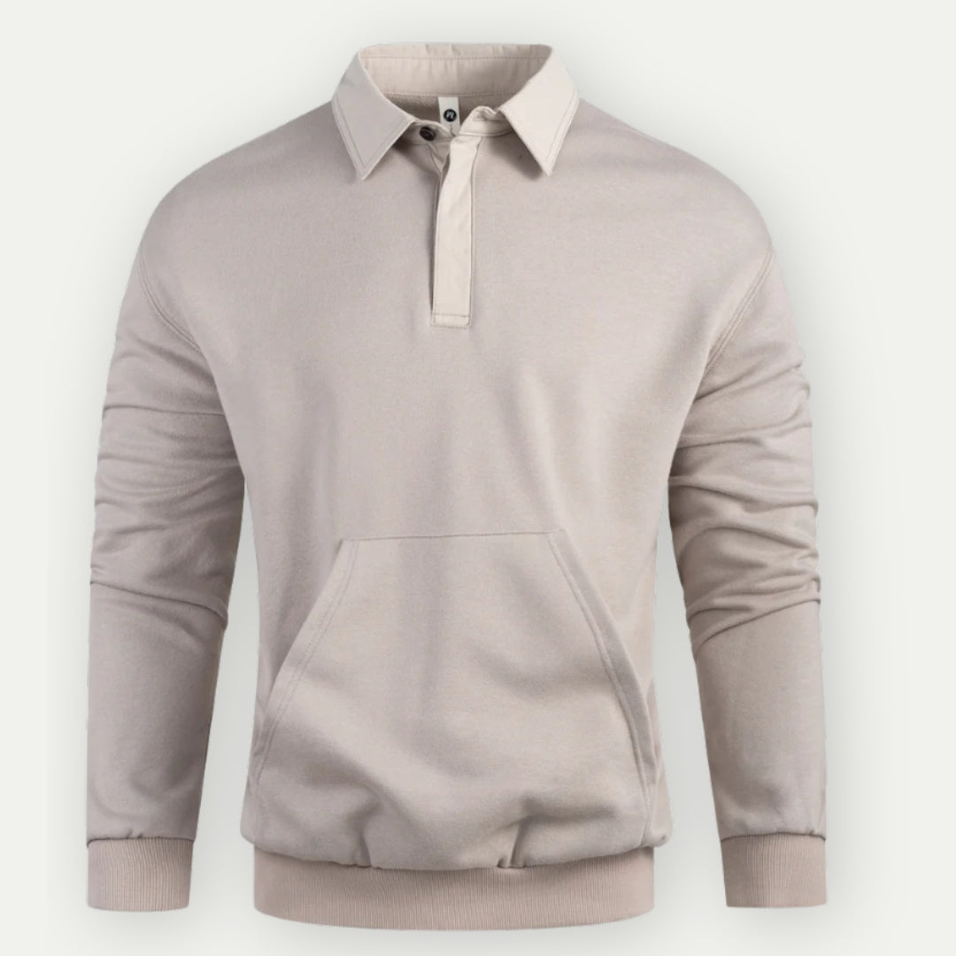 Romeo - Classic collared sweatshirt for men