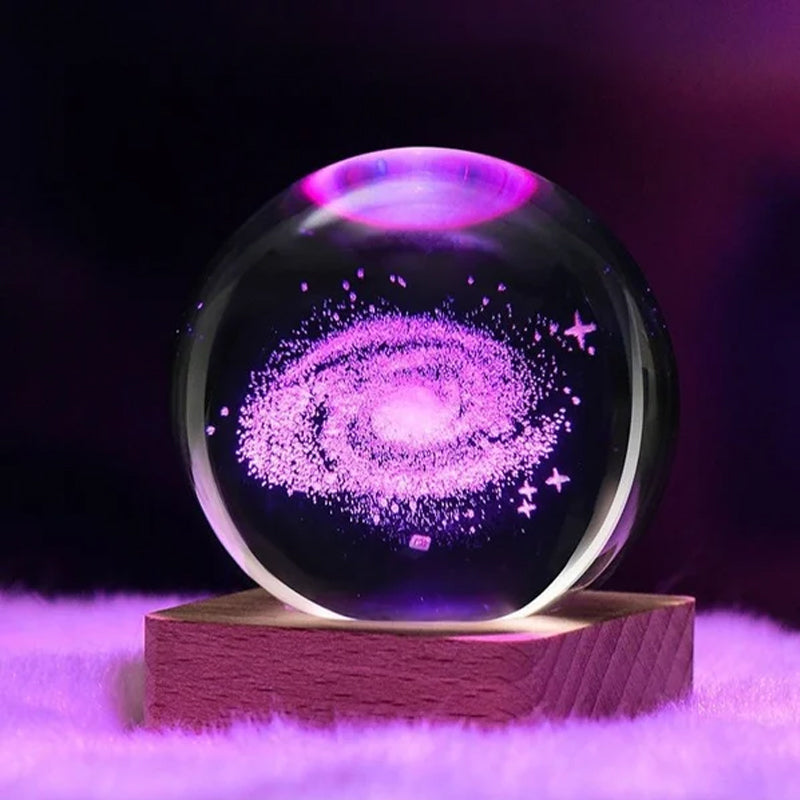 Galaxy Crystal Sphere™ | 3D Galaxy LED Night Lamp 