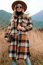 Liva™ | Warmer karierter Herbstmantel