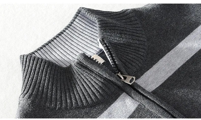 Luc – Lässiger Pullover mit halbem Reißverschluss