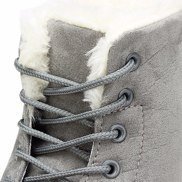 Snow White ankle boots with lace-up closure