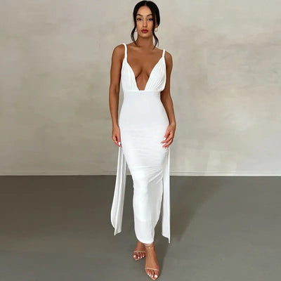 Malia™ - Open V Maxi Dress