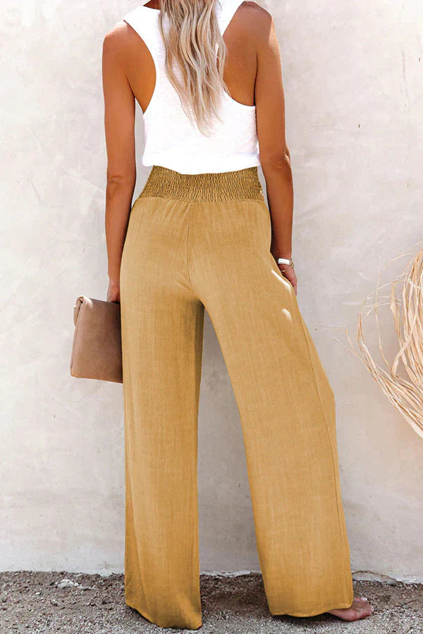 Dalia™ - Chamomile Linen Pants 