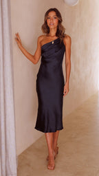 Elena | Asymmetrische midi-jurk
