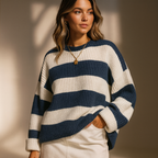 Maud | Gestreifter Pullover 