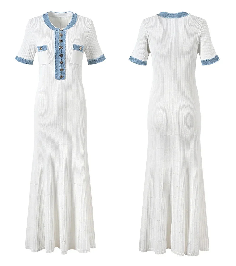 Evy - Weißes Maxikleid 