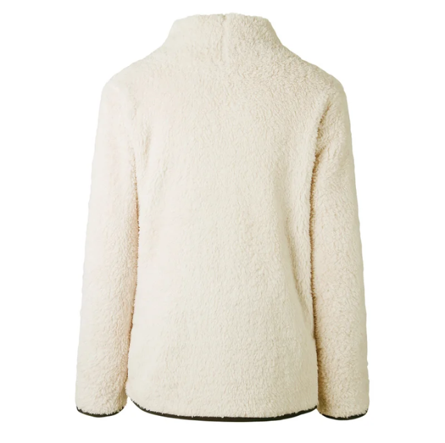Noemi - Warm Fleece Sweater with Fur