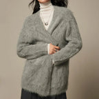 Brenda - Winter Alpaca Wool Trench Cardigan