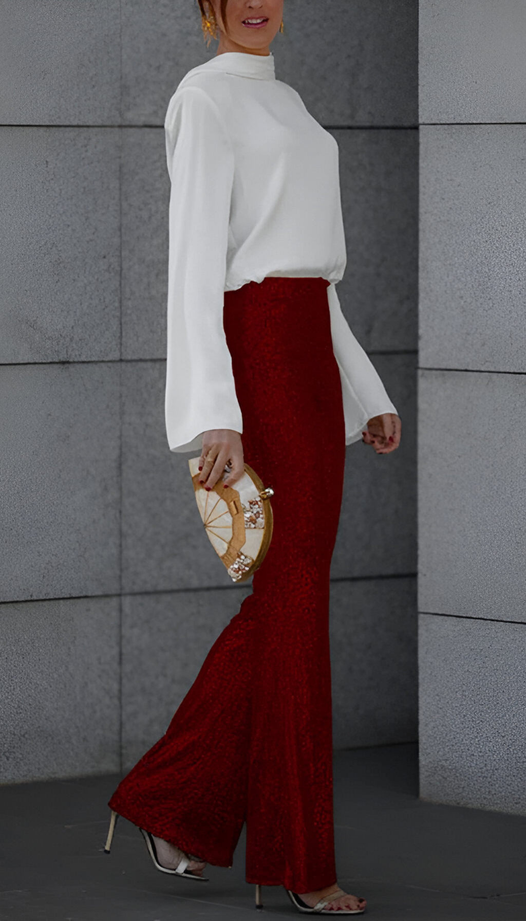 Zari | Elegant Sequin Flared Pants