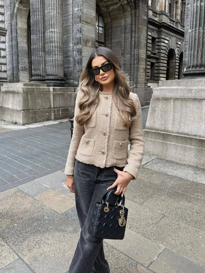 Kurze Tweedjacke
