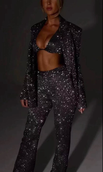 Chaney Suit I Glitter Party Suit