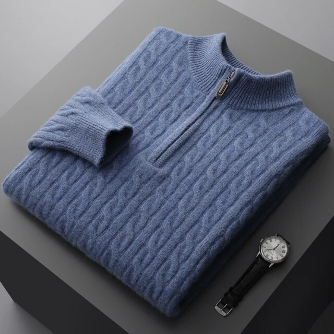 Lars | Men's Half-Zip Cashmere Sweater