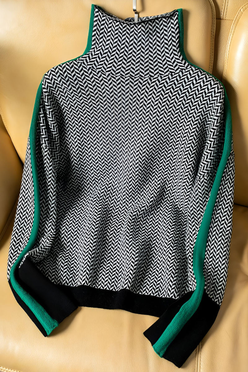 Nila™ | Trendy casual sweater with a high neck