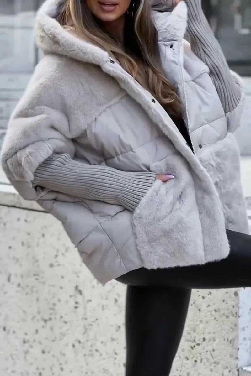 Lina™ | Übergroßer Teddy-Daunenmantel
