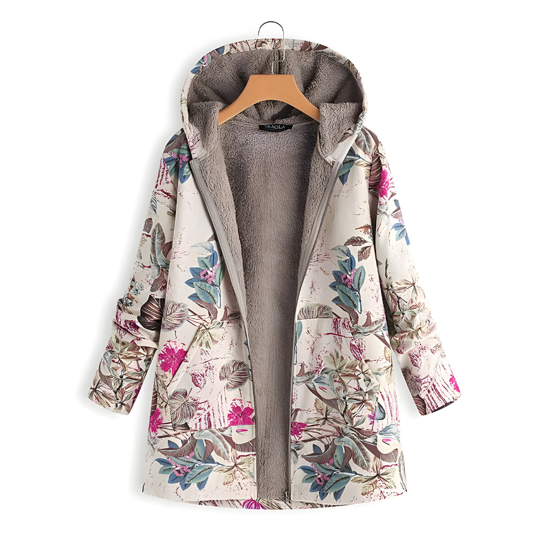 Mira™ | Stilvolle Fleecejacke mit Blumenmuster
