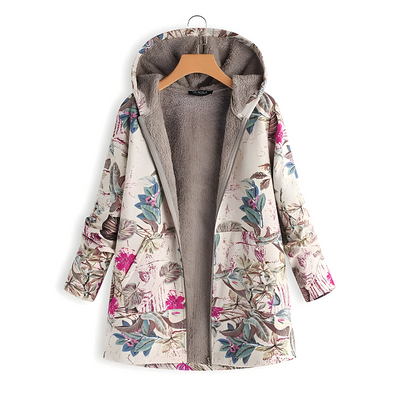 Mira™ | Stilvolle Fleecejacke mit Blumenmuster
