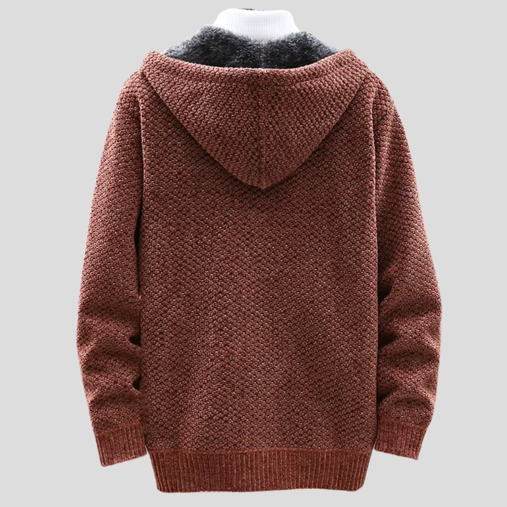Levi™ | Gemütlicher Strickhoodie mit Reißverschluss