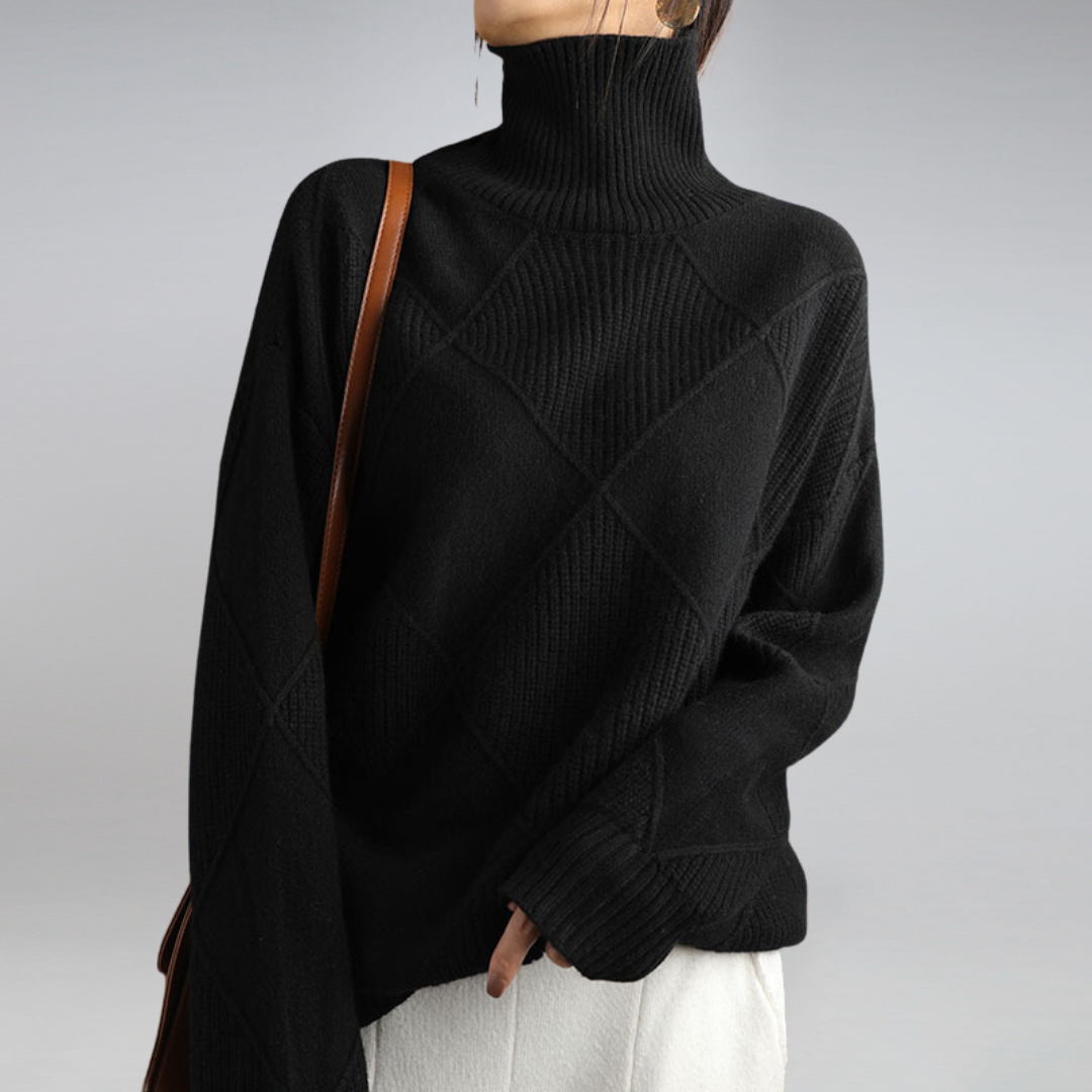 Mila™ | Luxuriöser Kaschmir-Rollkragenpullover