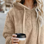 Warme fleece hoodie