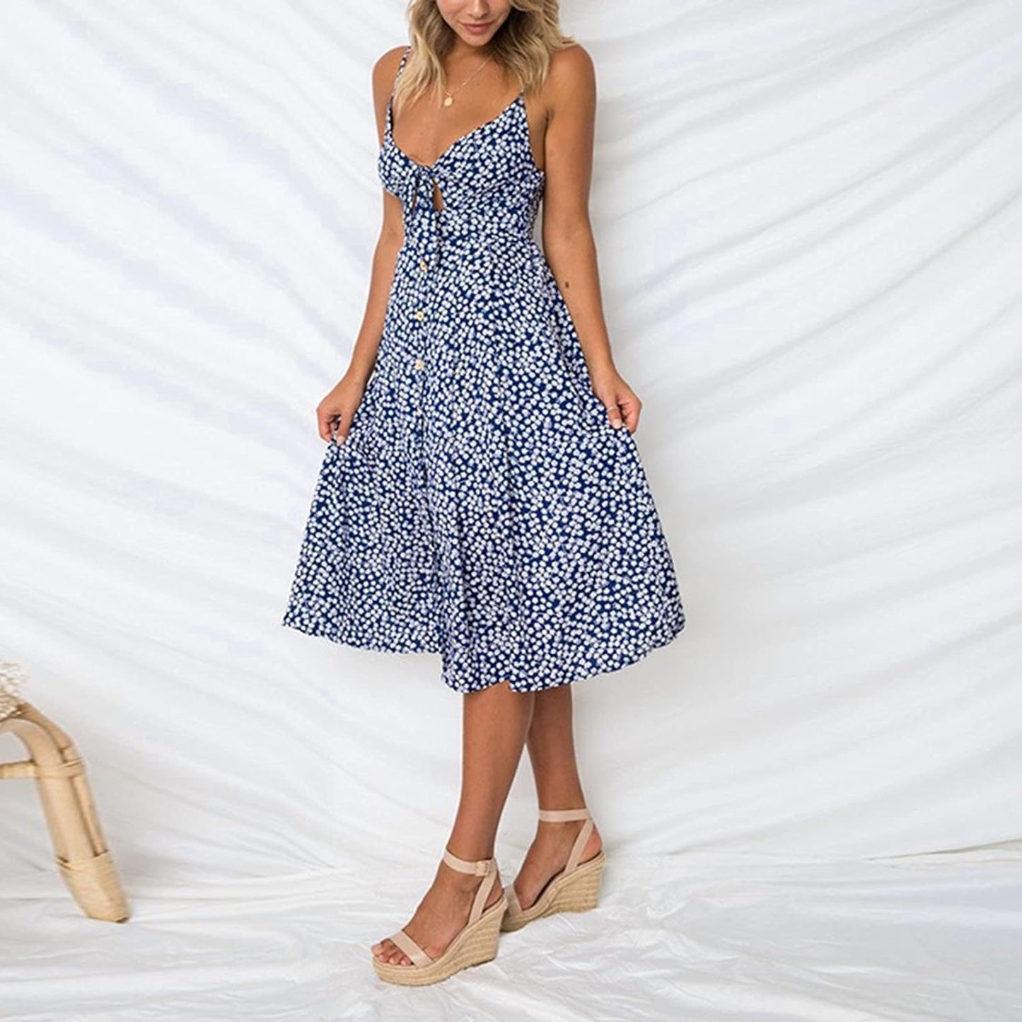 Flirty Bow™ Midi Dress 