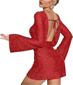 Lysette | Glitzerndes Minikleid