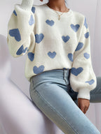 Lotte™ | Herz-Strickpullover