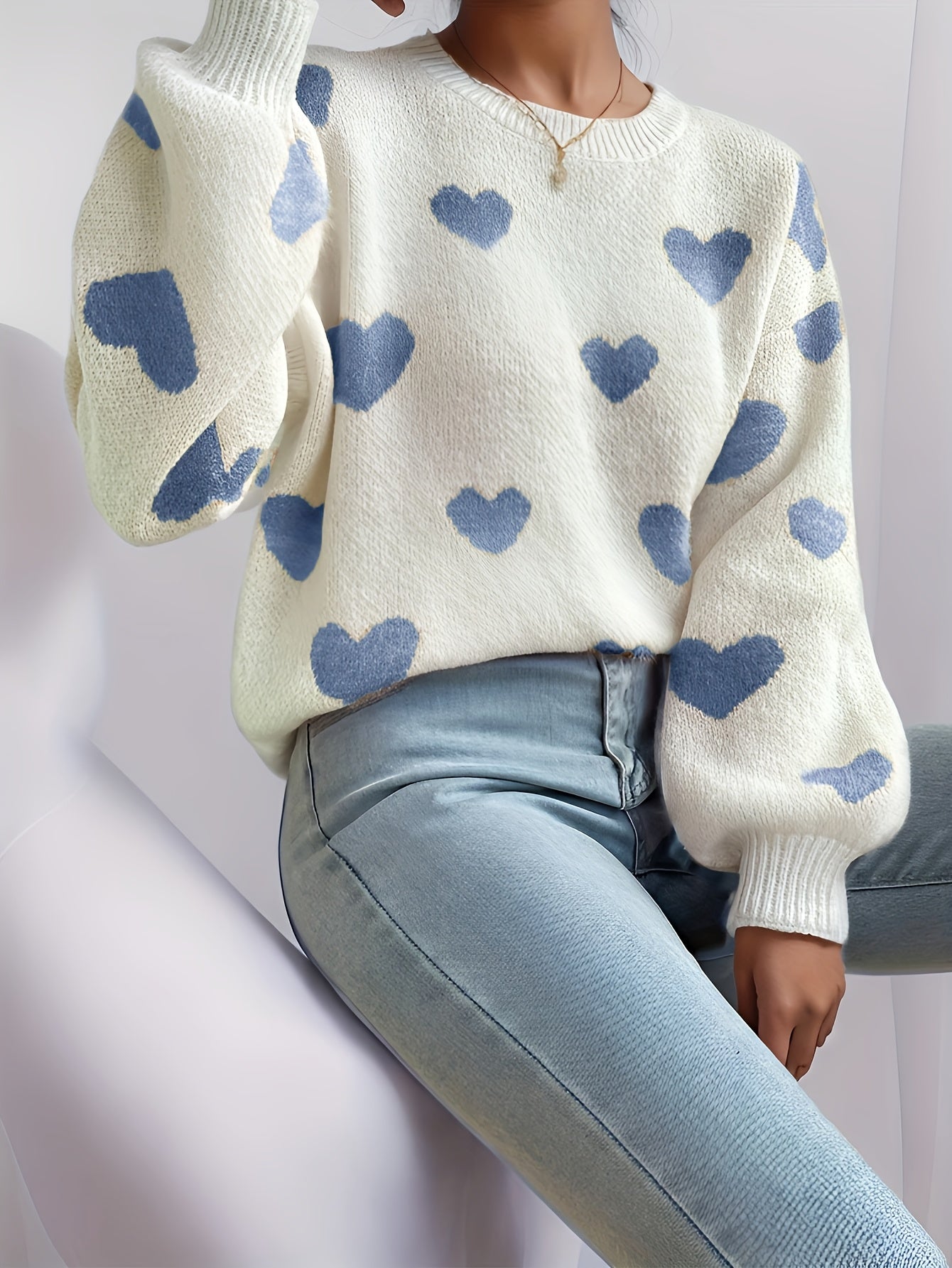 Lotte™ | Herz-Strickpullover