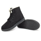 Snow White ankle boots with lace-up closure