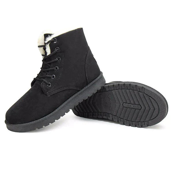 Snow White ankle boots with lace-up closure