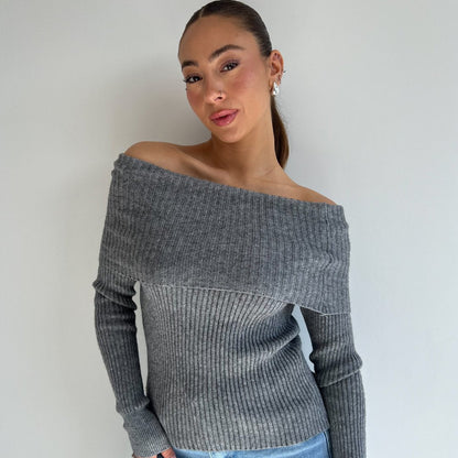 Yvonne™ | Off-Shoulder Knit Top