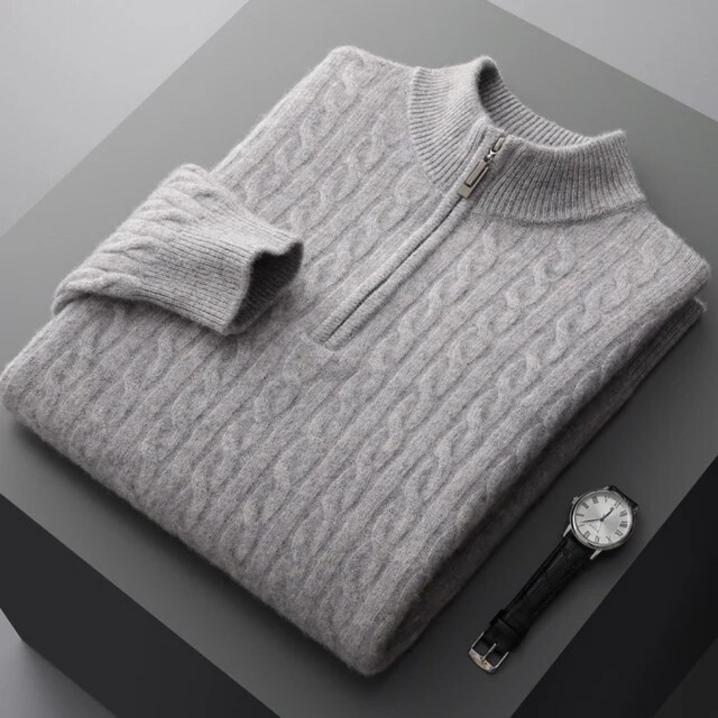 Lars | Men's Half-Zip Cashmere Sweater