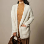 Brenda - Winter Alpaca Wool Trench Cardigan