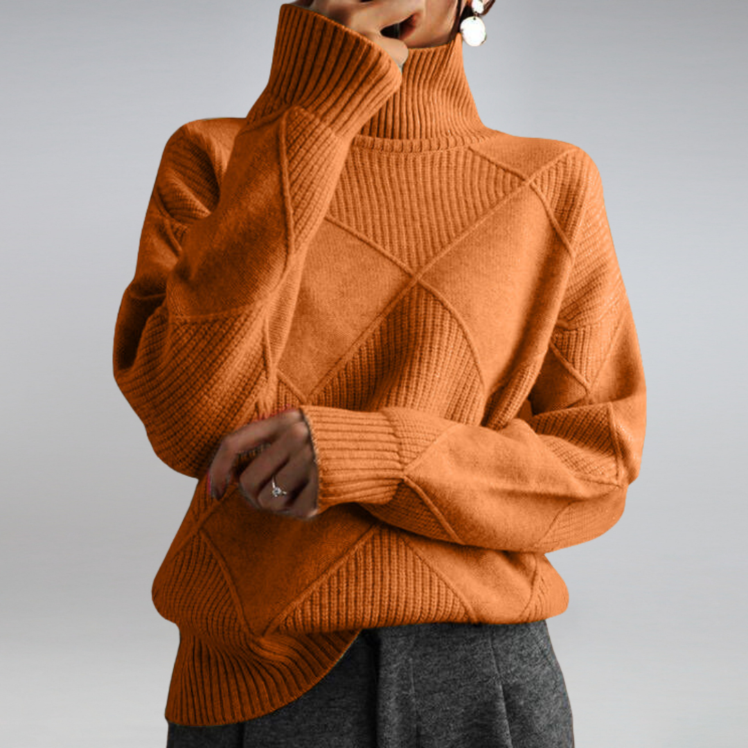 Mila™ | Luxuriöser Kaschmir-Rollkragenpullover
