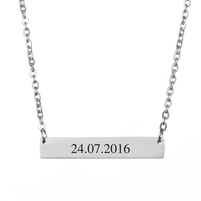 Personalized Bar Necklace