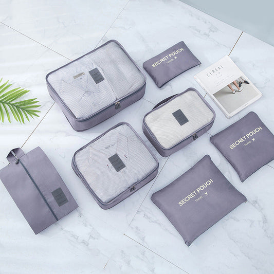 Always Organized on the Go with Our 7-Piece Travel Bag Set!