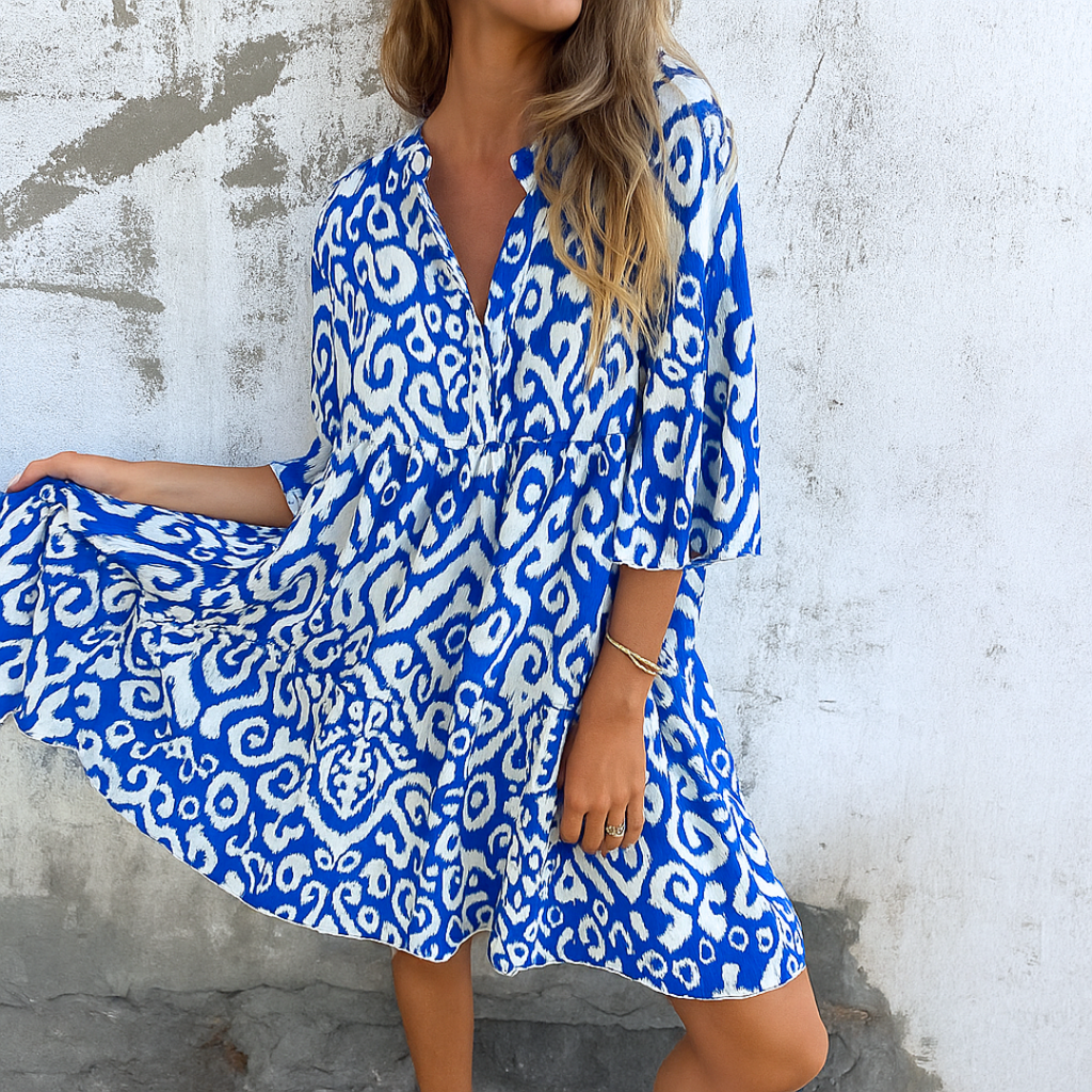 FLORELLA – ELEGANTES KLEID MIT V-AUSSCHNITT