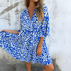 FLORELLA – ELEGANTES KLEID MIT V-AUSSCHNITT