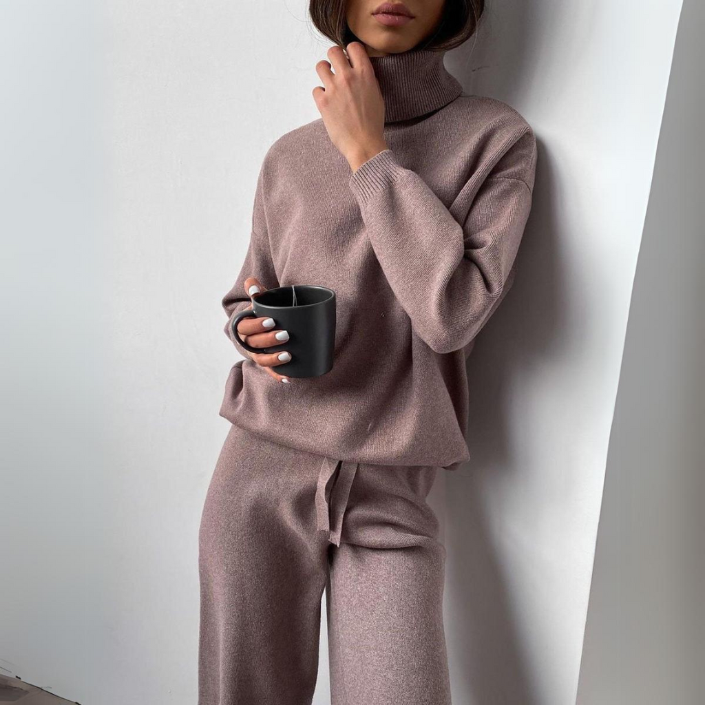 Karina - 2-teiliges Set, Rollkragen und lange Hose 