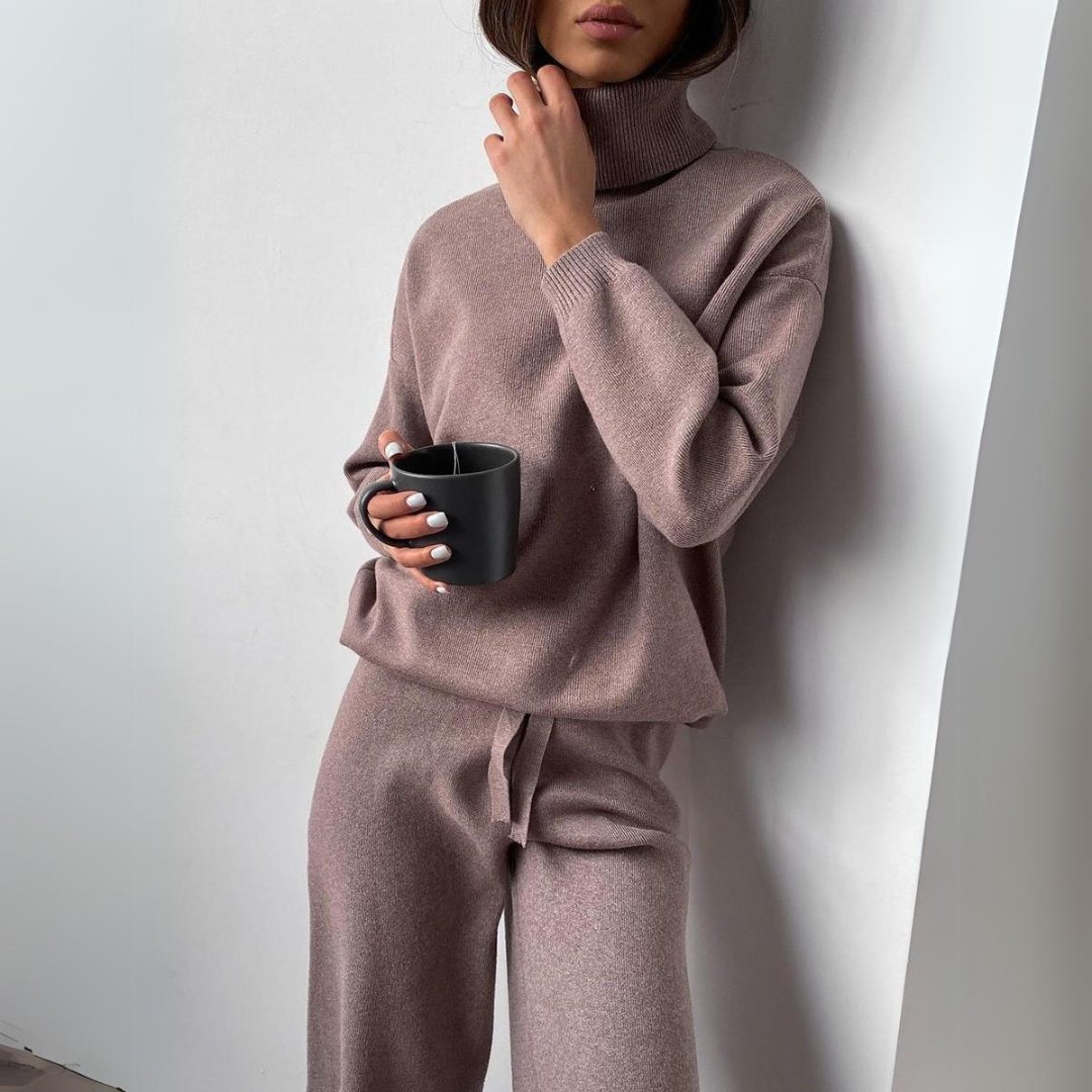 Karina - 2-teiliges Set, Rollkragen und lange Hose 