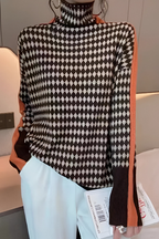 Nila™ | Trendy casual sweater with a high neck