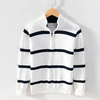 Luc – Lässiger Pullover mit halbem Reißverschluss