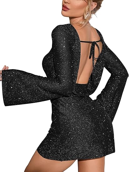 Lysette | Glitzerndes Minikleid