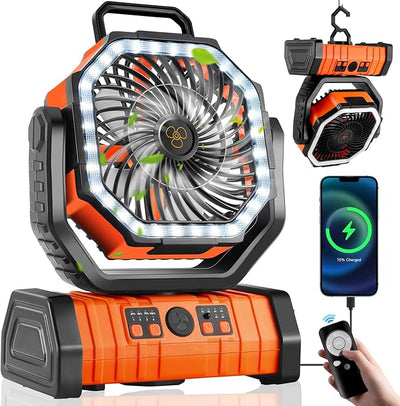 Camping Ventilator - 3-in-1 - LED - USB