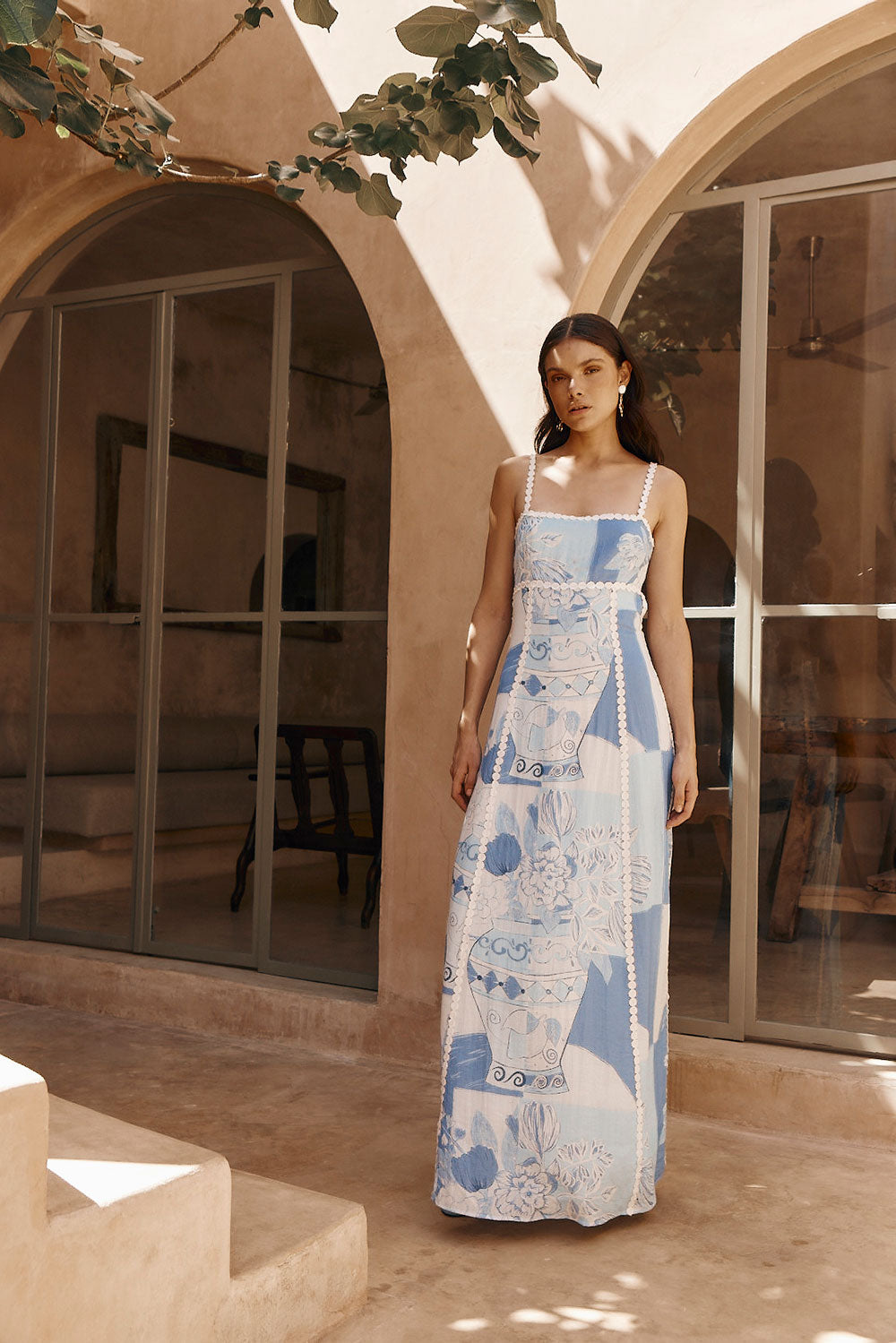 Vera™ - Blue Vaso | Trendy Maxi Dress