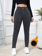 Lauren | Gefütterte Röhrenjeans für den Winter
