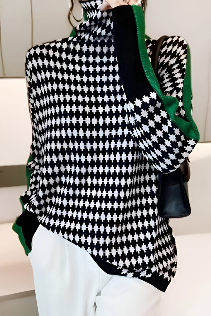 Nila™ | Trendy casual sweater with a high neck