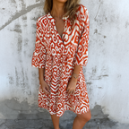 FLORELLA – ELEGANTES KLEID MIT V-AUSSCHNITT