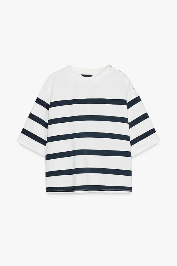 Stripes & Structure Set – Zomers Statement in Zwart-Wit