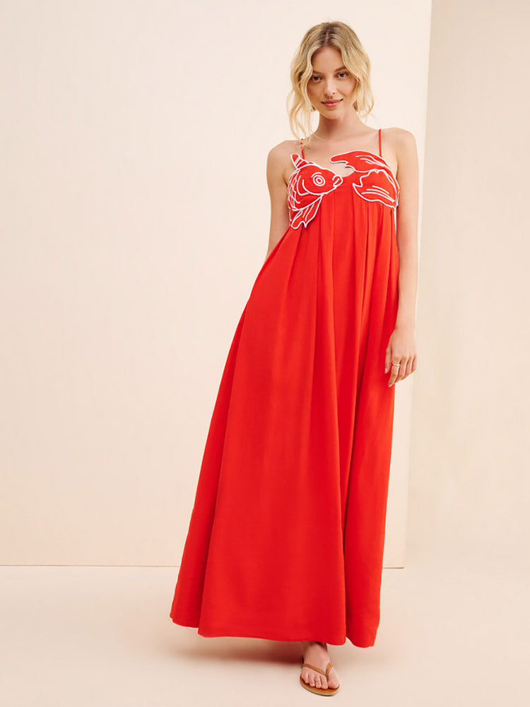 NEMO | Elegante Linnenmix Maxi Jurk